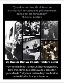 20 Kas�m D�nya �ocuk Haklar� G�n�