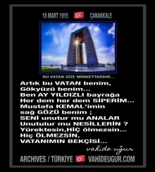 �anakkale 100. Y�l / ANKARA  vahide u�ur