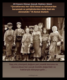 20 Kas�m D�nya �ocuk Haklar� G�n�