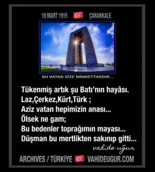 �anakkale 100. Y�l / ANKARA  vahide u�ur