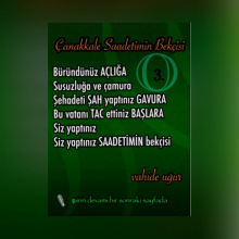 �anakkale 100. Y�l Konulu �iir Yar��mas� / ANKARA 