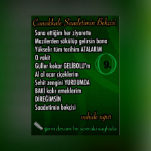 �anakkale 100. Y�l Konulu �iir Yar��mas� / ANKARA 