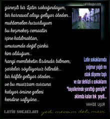 Latin SOKAKLARI / vahide u�ur