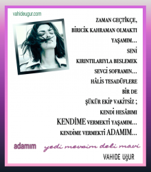 Vahide U�ur / yedi mevsim deli mavi adl� eserinden...