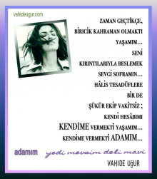 Vahide U�ur / yedi mevsim deli mavi adl� eserinden...